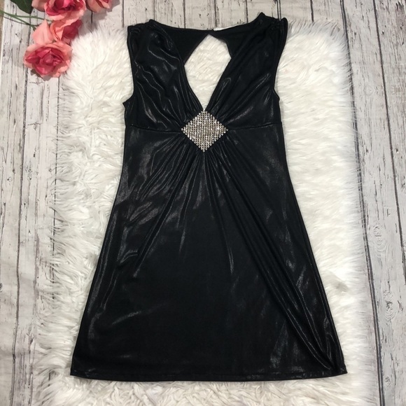 Susana Monaco Shimmer Embellished Mini Dress - Picture 1 of 14